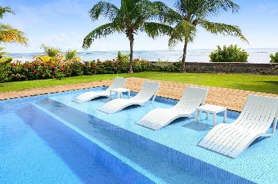 siesta 6 piece package slim sunlounger and ocean side table 