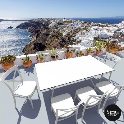 siesta 9 piece balcony setting with cross chairs 
