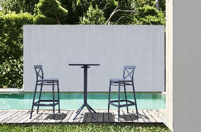 siesta sky bar table 3 piece set with cross 75 bar stools 