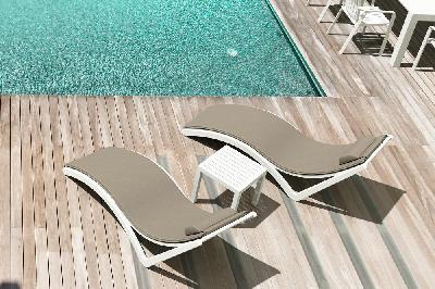 siesta pool side 3 piece slim sun lounger package with ocean side table 
