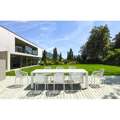 vegas xl table/air xl armchair 8 seat package - white&nbsp; 