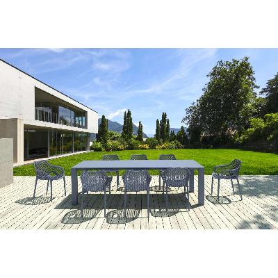 vegas xl table/air xl armchair 8 seat package - anthracite&nbsp; 