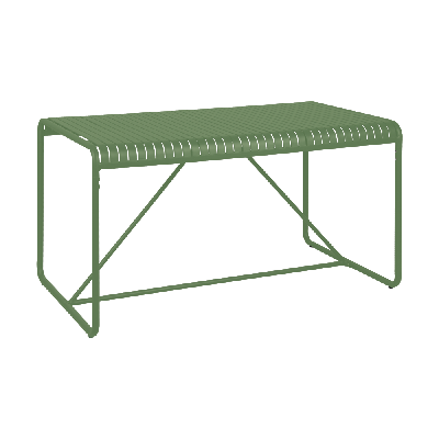 bordeaux table 140x80 - olive green 