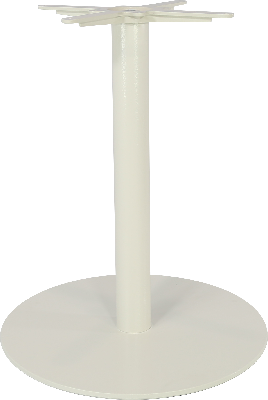 durafurn disco table base white - 600dia 