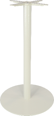 durafurn disco bar table base 600dia - white 