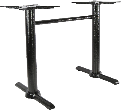 durafurn marlo twin table base - black 