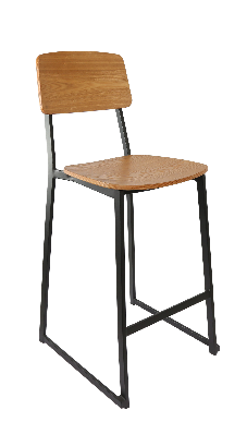 durafurn denver barstool - natural ply seat & backrest 