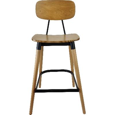 felix barstool - ply seat - lancaster oak - black frame&nbsp; 