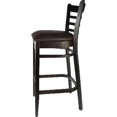 florence barstool - chocolate - chocolate vinyl seat 