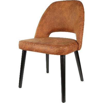 semifreddo chair - black legs/tan fabric 