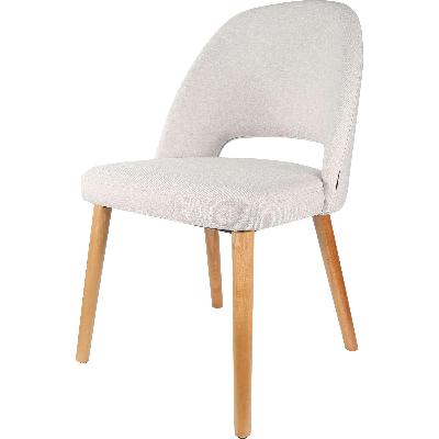 semifreddo chair - trojan oak legs/ light grey woven fabric 