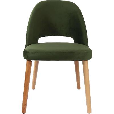 semifreddo chair - trojan oak legs/avocado velvet 
