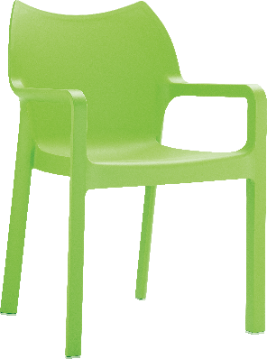 siesta diva arm chair - green 