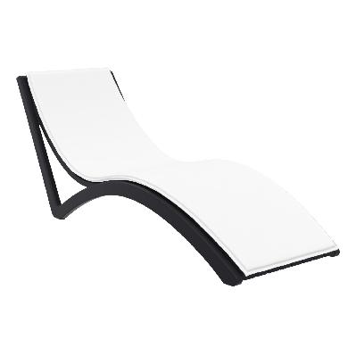 siesta slim sunlounger with cushion 