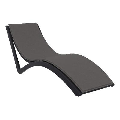 siesta slim sunlounger with cushion 