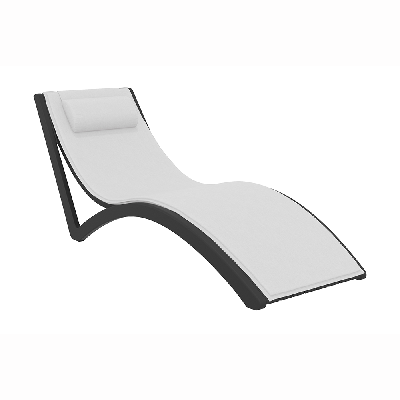 siesta slim sunlounger with cushion and pillow 