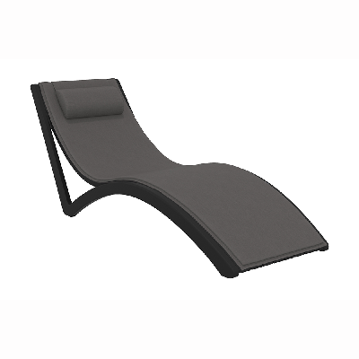 siesta slim sunlounger with cushion and pillow 