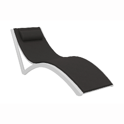 siesta slim sunlounger with cushion and pillow 