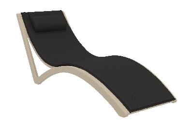siesta slim sunlounger with cushion and pillow 