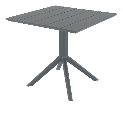 siesta paris table 80 - dark grey 