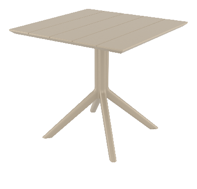 siesta paris table 80 - taupe 