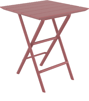 siesta helen folding table 60 square - marsala 