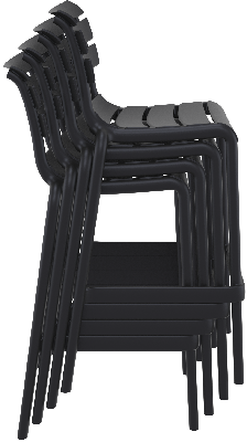 siesta helen barstool 75 - black 