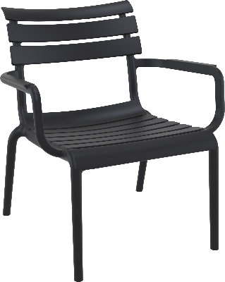siesta paris lounge armchair - black 