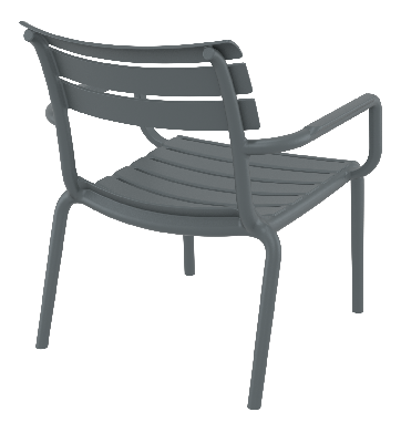 siesta paris lounge armchair - dark grey 