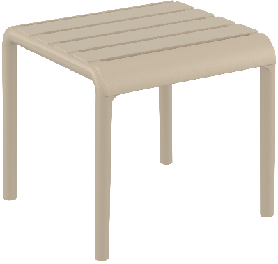 siesta paris side table/footrest - taupe 