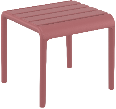 siesta paris side table/footrest - marsala 