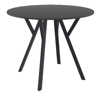 siesta max table 90 round - black 