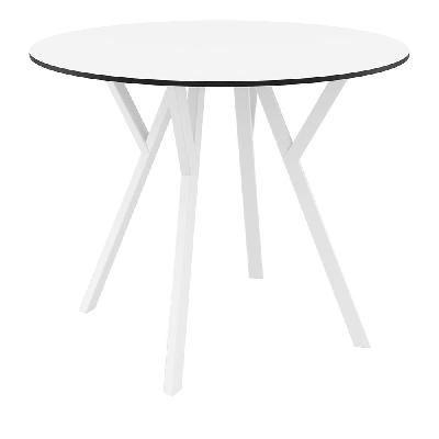 siesta max table 90 round - white 