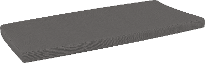 siesta paris bench seat cushion - dark grey 