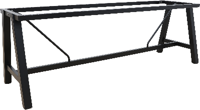durafurn a frame - 720mm table height frame - 1790mml - black 