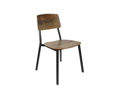denver chair - ply seat - rustic wood 