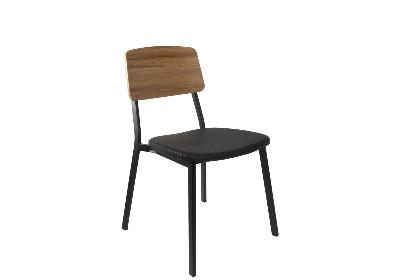 denver chair - vinyl seat - natural back 