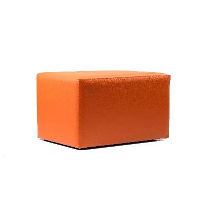 ottoman rectangle - orange  