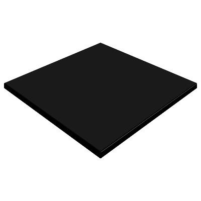 werzalit black 700mm square duratop by sm france 