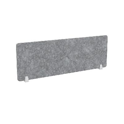 acoustiq desk screen 1200mm wide x 300mm high x 20mm thick, marble grey