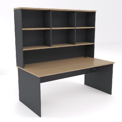 ekosystem straightline desk with hutch 