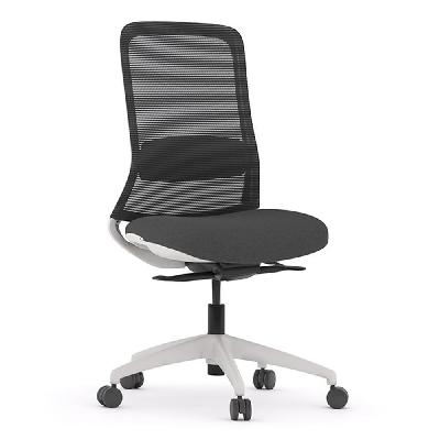 flow task chair white-black