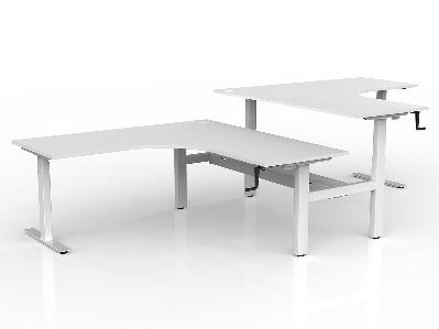 agile winder adjust back-to-back corner workstation 