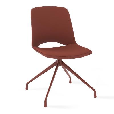 vista pivot chair - rust red