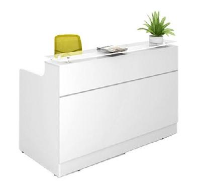 classic reception counter 1800 x 850 x 1150mm white