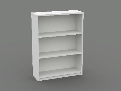 om open bookcase 900 x 320 x 1200mm white