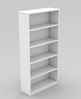 om open bookcase 900 x 320 x 1800mm white