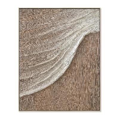 ondelle 80 x 100cm framed canvas - natural