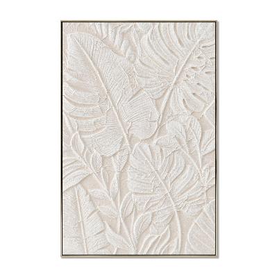 virelle emboss 80 x 120cm framed canvas - natural