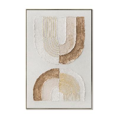 delphine arcadia 80 x 120cm framed canvas - natural